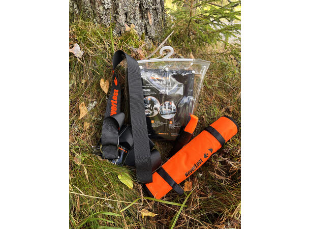 NeverLost pakketilbud 5 Slaktesett, kniv, vildrag og game bag 